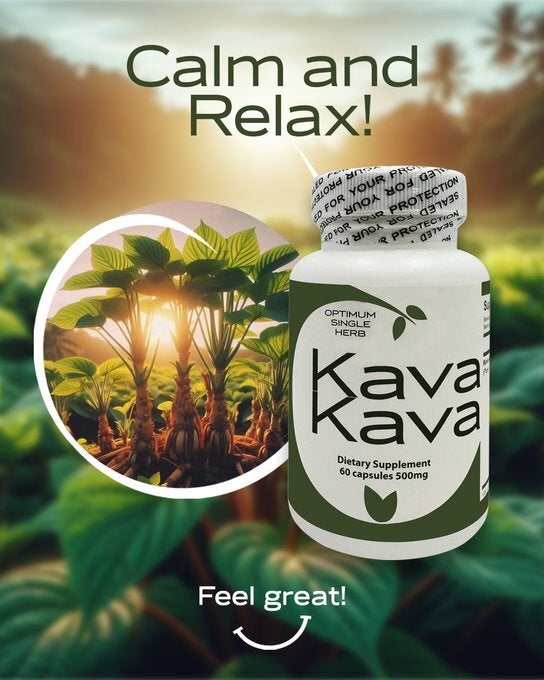 Kava Kava 60 capsules 500mg Herza... Feel Great!